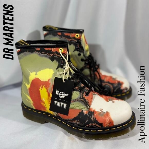 DR MARTENS TATE VOLCANIC FLARE LACE UP BOOTS IN 9 Ladies NWT - Picture 1 of 11